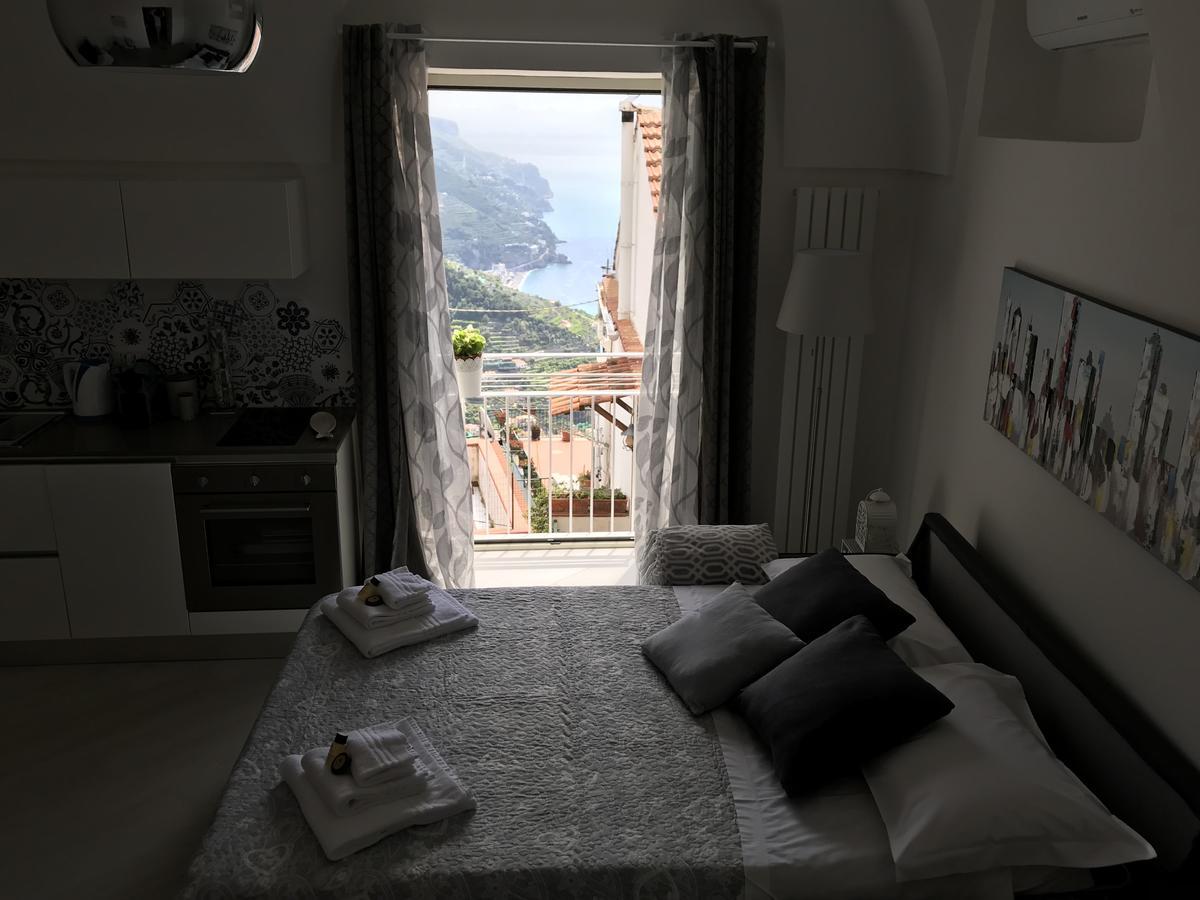 Chez Rosa - Cozy Sea View Openspace - 10Mins From Belmond Caruso Ravello Bagian luar foto