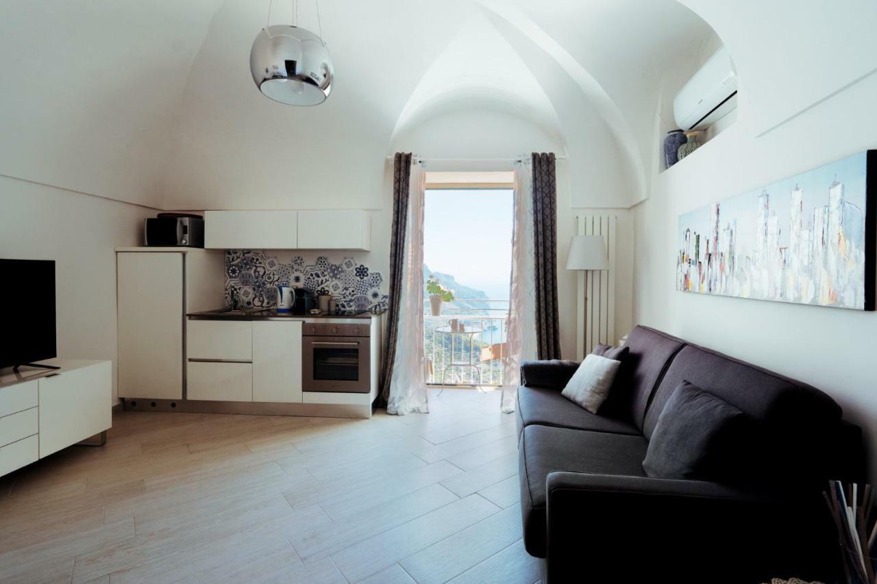 Chez Rosa - Cozy Sea View Openspace - 10Mins From Belmond Caruso Ravello Bagian luar foto